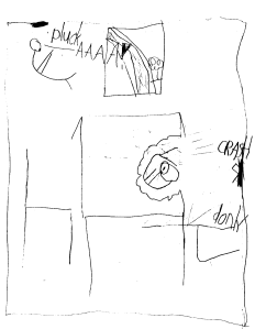 Ezra frees himself, the hammer crashes through the wall...