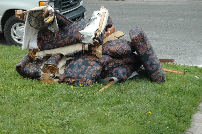 breaking 'stuff' into pieces so it's not easy to steal...